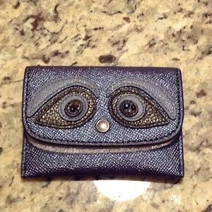 Coach card holder with 'bear'  character detail